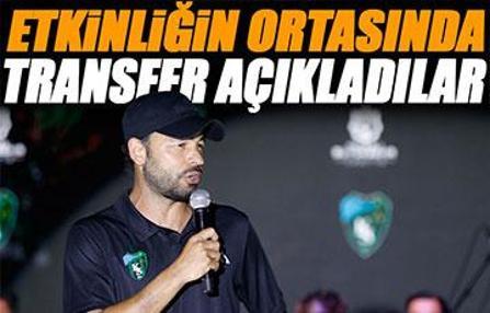 Kocaelispor etkinlik sırasında transfer açıkladı