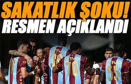 Trabzonspor'da sakatlık şoku! Resmi siteden açıklandı