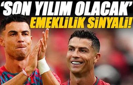 Cristiano Ronaldo’dan emeklilik sinyali