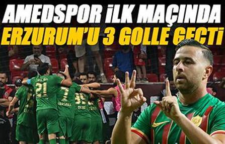 Amedspor, Erzurumspor karşısında farklı kazandı!