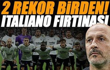 Beşiktaş'ta Italiano fırtınası! İki rekor birden kırdı