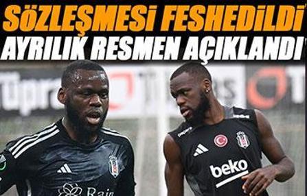 Beşiktaş ayrılığı resmen açıkladı