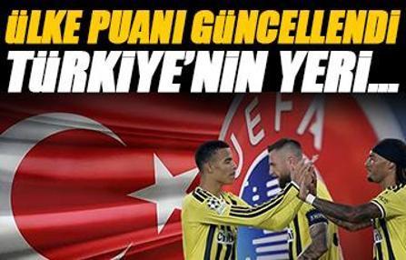 UEFA ÜLKE PUANI SIRALAMASI: Fenerbahçe maçı biter bitmez güncellendi! İşte Türkiye'nin yeri