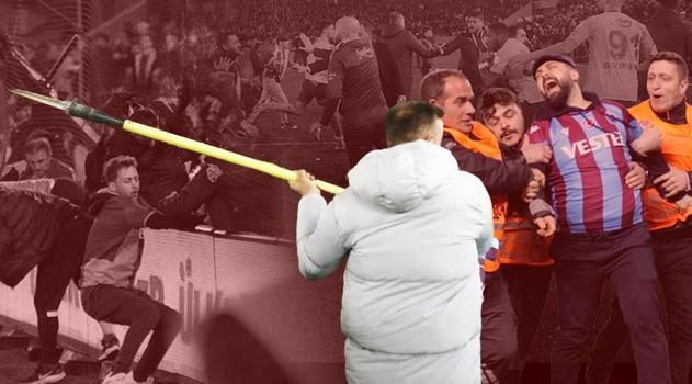 Trabzonspor - Fenerbahçe maçı sonrası taraftar sahaya girdi, ortalık karıştı! İçişleri Bakanı Yerlikaya: 12 şahıs gözaltında