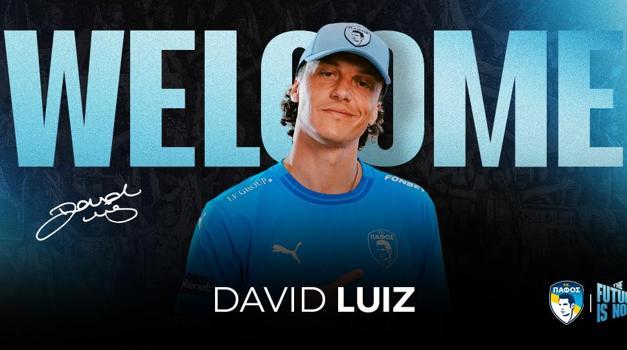 David Luiz, Kıbrıs Rum Kesimi ekibi Pafos'la 2 yıllık sözleşme imzaladı