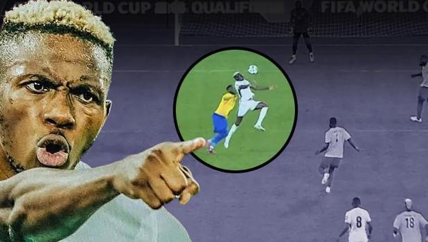 'Gabon, Osimhen'e boyun eğmek zorunda kaldı' Nijerya-Gabon maçına damga vurdu: Kaçırdığı gol şok etti, sonra şov yaptı