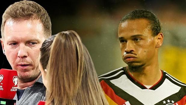 Canlı yayında Leroy Sane kavgası! Lüksemburg-Almanya maçına damga vurdu: Ortalık karıştı