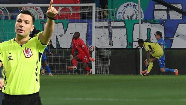 Çaykur Rizespor-Fenerbahçe maçının hakem raporu şoke etti! 'Maçın gerçek hakemi Cihan Aydın'dı...'