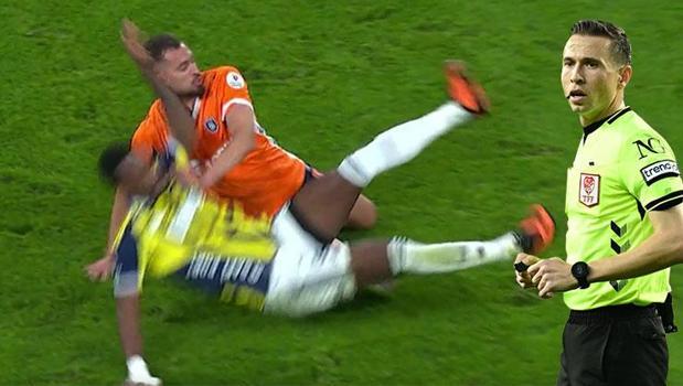 Başakşehir-Fenerbahçe maçının tartışmalı pozisyonlarına Trio son noktayı koydu: 'Kırmızı kart düşünülemez'