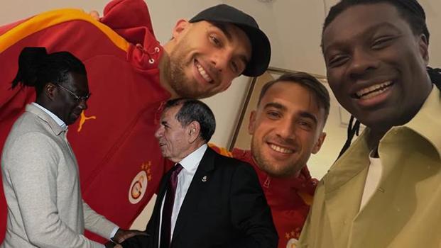 'Aslanlar Monaco'da!' Bafetimbi Gomis'ten Galatasaray kampına sürpriz ziyaret