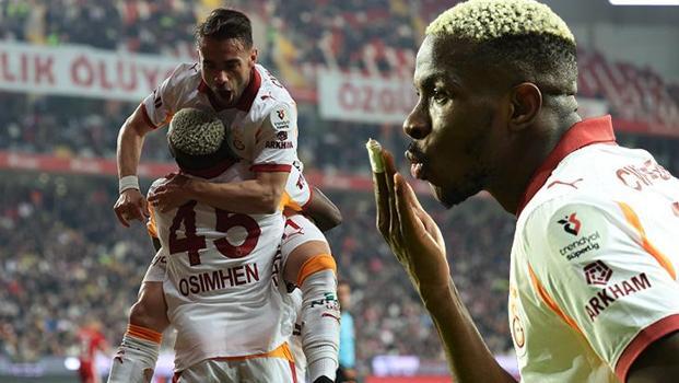 Aslan Antalya deplasmanında 3 puanı 4 golle aldı... Antalyaspor - Galatasaray maç sonucu 1-4