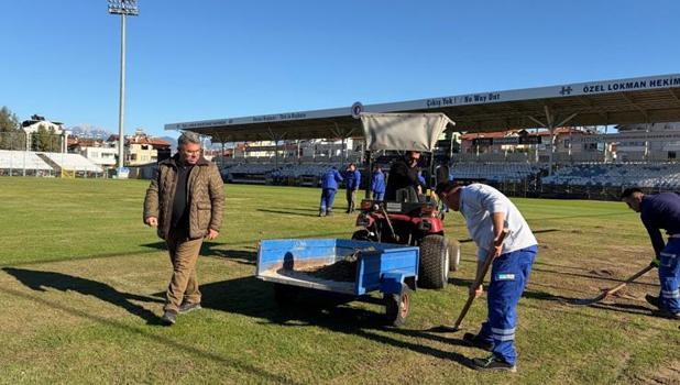 Fethiyespor-Galatasaray maçı öncesi son hazırlıklar devam ediyor