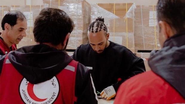 Meaningful visit from Lewis Hamilton