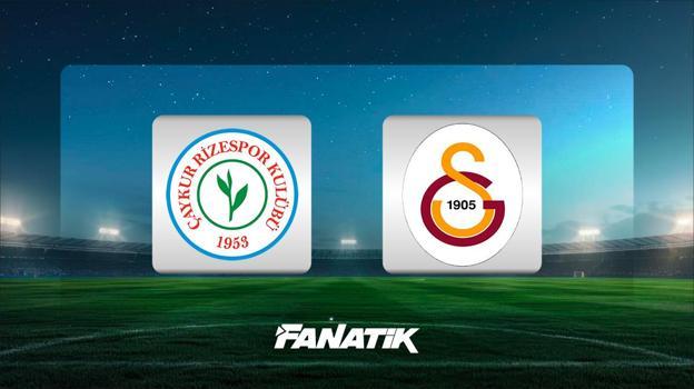 Çaykur Rizespor-Galatasaray maçı Canlı Anlatım - Maçı kadroları, skoru ve istatistikleri (Süper Lig 21. hafta karşılaşması)