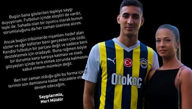 Mert Müldür'ün nişanlısından taraftara olay cevap! 'İnşallah'