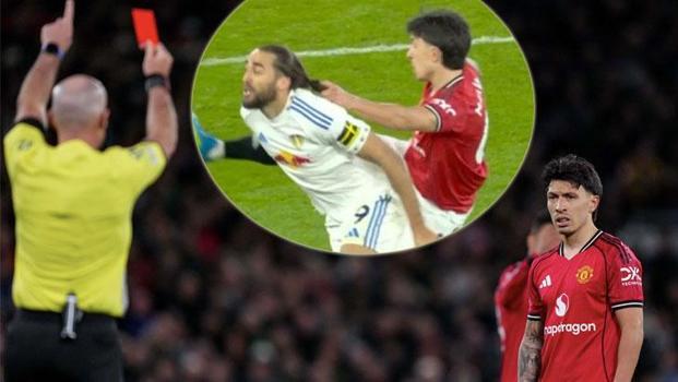 Rakibin saçını çekti kırmızı kartı gördü! Manchester United - Leeds United maç sonucu 1-2