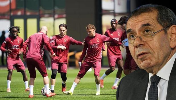 Galatasaray'da Dursun Özbek sahaya indi! Şampiyonluk için seferberlik ilan edildi