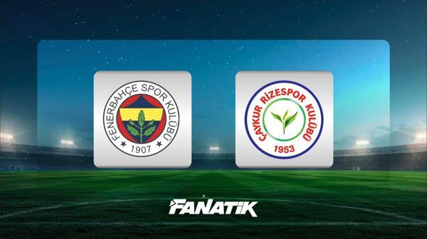 Fenerbahçe-Çaykur Rizespor maçı ne zaman, hangi kanalda, saat kaçta? (Muhtemel 11'ler)