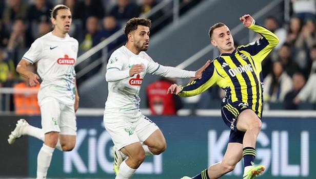 Fenerbahçe-Çaykur Rizespor maçı Canlı Anlatım - FB - ÇRZ maçı kadrosu, skoru ve istatistikleri