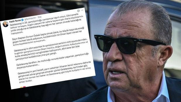Fatih Terim'den Galatasaray mesajı: 'Tarihinden güç alarak her zaman ileri bakar'