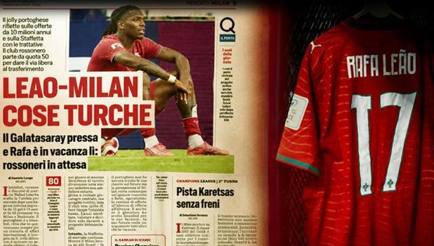 Galatasaray'dan taraftarla barışma transferi Rafael Leao! İtalyanlar tüm detayları açıkladı: Maaşı ve bonservisi...