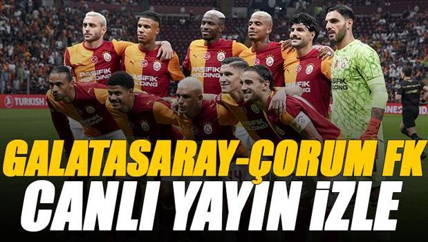 Galatasaray - Çorum FK maçı canlı izle | GS ÇORUM maçı şifresiz (Süper Lig maçı canlı yayın)