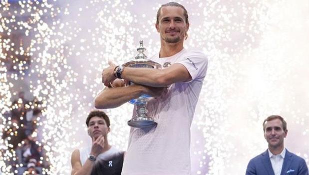 Zverev won the men's singles title at the U.S. Open
