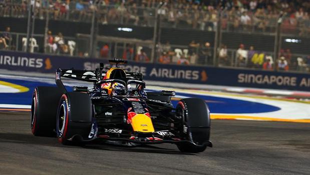 Max Verstappen, the winner in Singapore