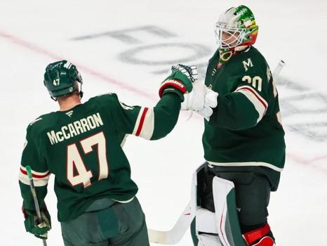 NHL Roundup: Minnesota Wild Score Three First-Period Goals to Halt Vegas Golden Knights' Winning Streak