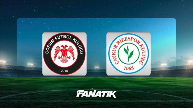 CANLI | Çorum FK - Çaykur Rizespor maçı (Süper Lig 8. hafta)
