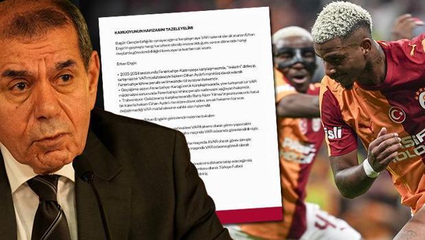 Galatasaray'dan Gençlerbirliği maçı öncesi hakem tepkisi: 'Sorumlu TFF'dir'