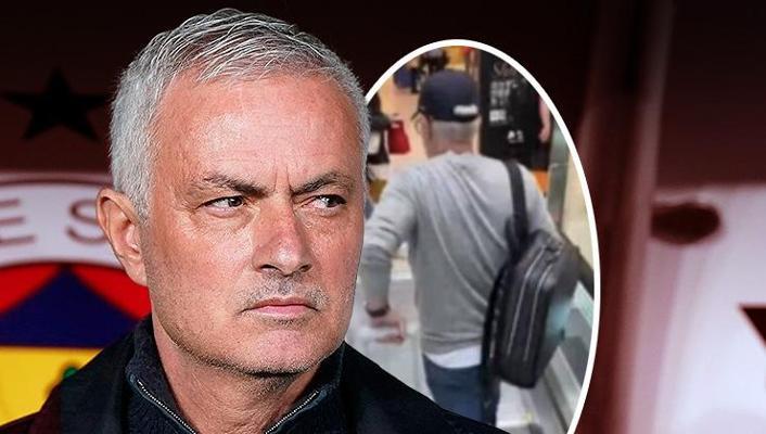 Jose Mourinho Fiumicino'da ortaya çıktı! İtalyanlar görüntüsünü yayınladı: Olay iddia