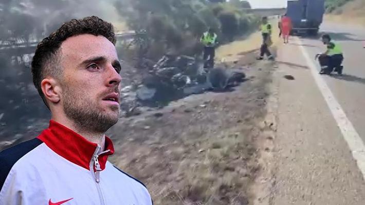 Diego Jota ve kardeşinin hayatını kaybettiği kazanın görüntüleri yayınlandı
