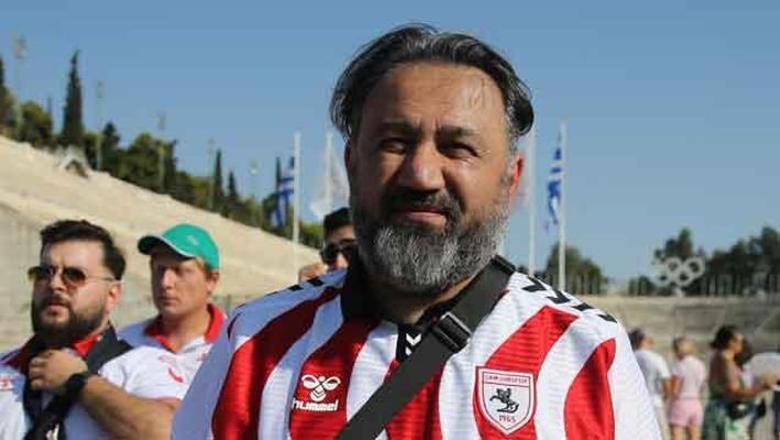 Samsunsporlu bir taraftar, Panathinaikos maçı için 10 bin 300 kilometre yol katetti