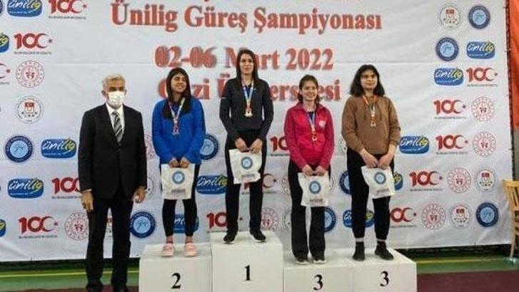 Köyceğizli Kaya, Ünilig Güreş Müsabakasında Türkiye şampiyonu oldu