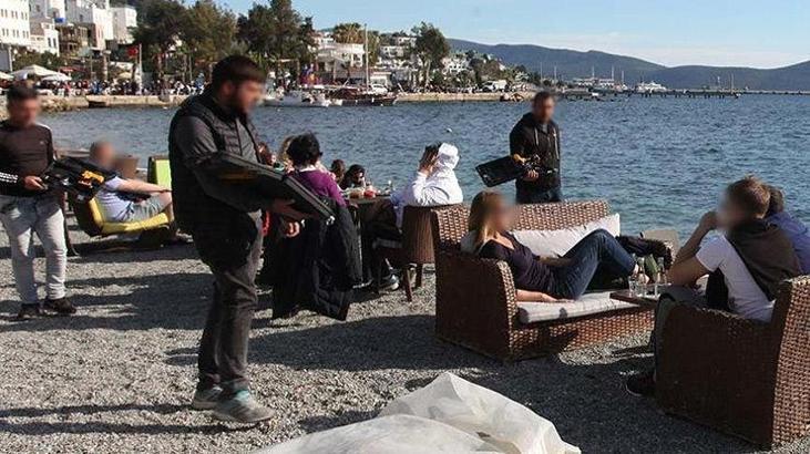 Bodrum sahilerinde şaşırtan görüntü