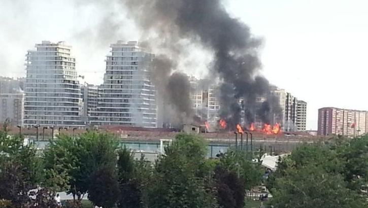 Son dakika | Veliefendi Hipodromu çevresinde büyük yangın