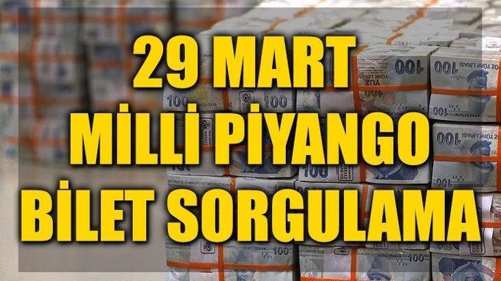 Milli Piyango sorgulama - 29 Mart Milli Piyango sonuçları - Milli Piyango tam liste