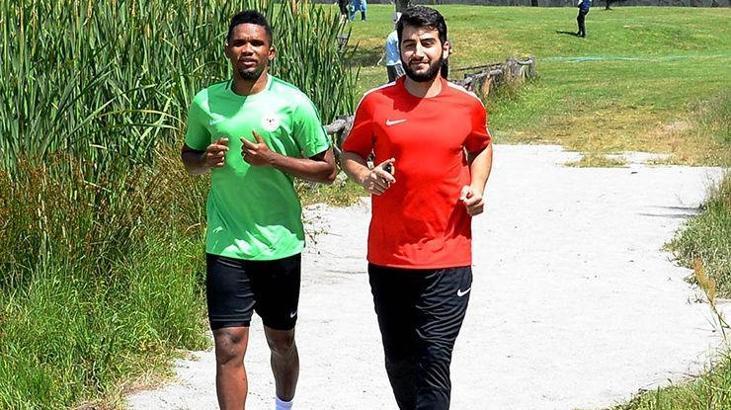 Samuel Eto'o Atiker Konyaspor kampına katıldı