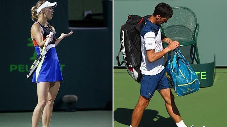 Novak Djokovic ve Caroline Wozniacki'ye büyük şok!