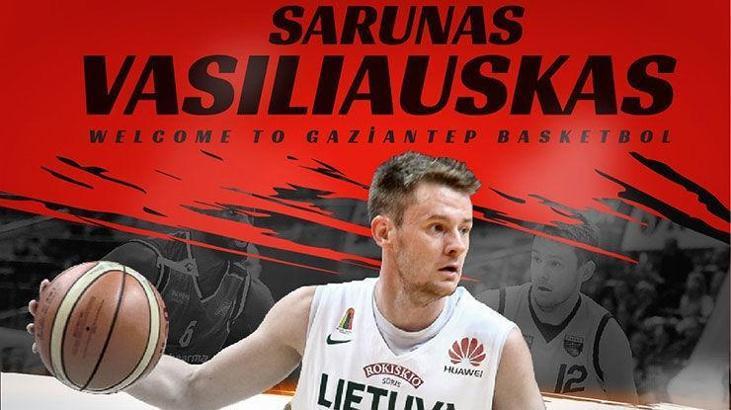 Sarunas Vasiliauskas Gaziantep Basketbol'da