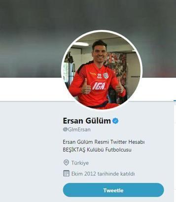 Ersan Gülüm profilini Beşiktaş olarak güncelledi