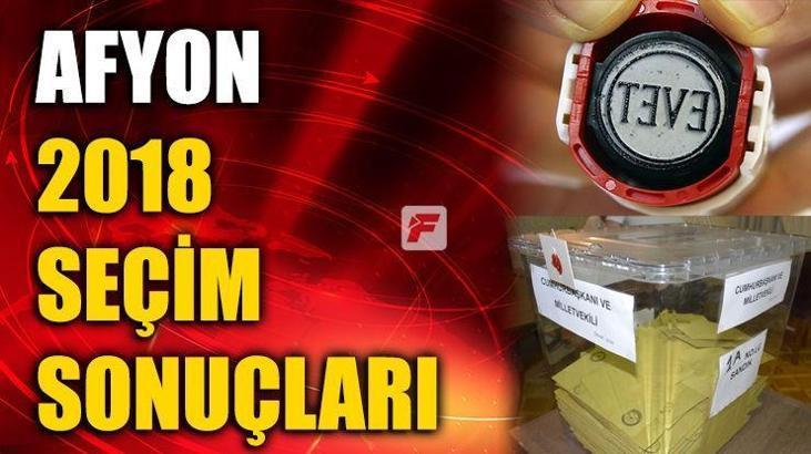 Afyon seçim sonuçları 2018 - Afyon oy oranları ve seçim sonucu