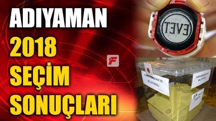 Adıyaman seçim sonuçları 2018 - Adıyaman oy oranları ve seçim sonucu