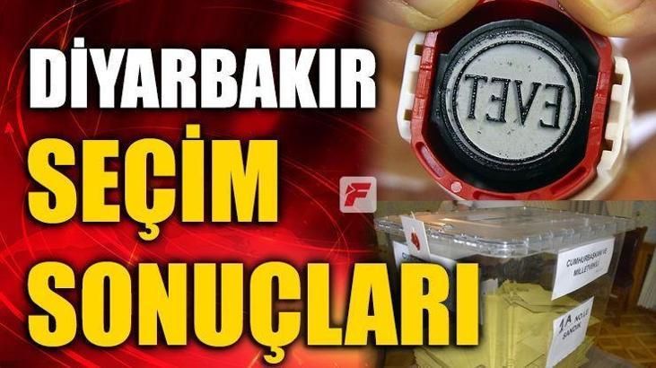 Diyarbakır seçim sonuçları 2018 - Cumhurbaşkanlığı Diyarbakır oy oranları ve seçim sonucu