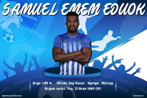 Erzurumspor Samuel Eduok'u tranfser etti