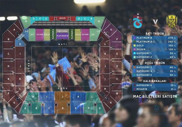 Trabzonspor'un MKE Ankaragücü maçı biletleri satışa sunuldu