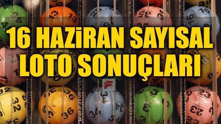 Sayısal Loto sonuçları | Milli Piyango 16 Haziran Sayısal Loto çekiliş sonuçları