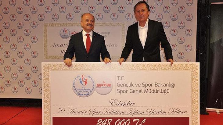 Eskişehir'de amatör spor kulüplerine 248 bin liralık destek