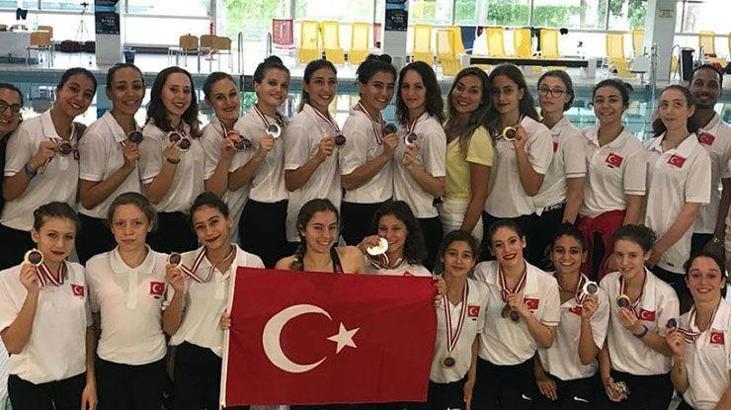 Milliler yüzme şampiyonasında madalyalar elde etti